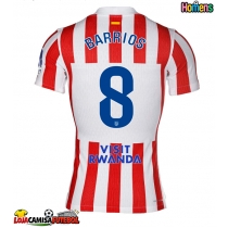 Camisa de Futebol Atletico Madrid Pablo Barrios #8 Equipamento Principal 2025-26 Manga Curta